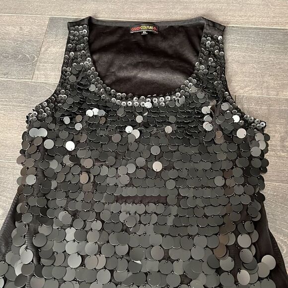 XL Candy Couture Sequin Disc Mini Dress - Picture 2 of 6